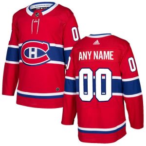 NHL Montreal Canadiens Drakter Custom Hjemme Rød Authentic
